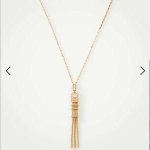 Ann Taylor crystal snake chain pendent necklace